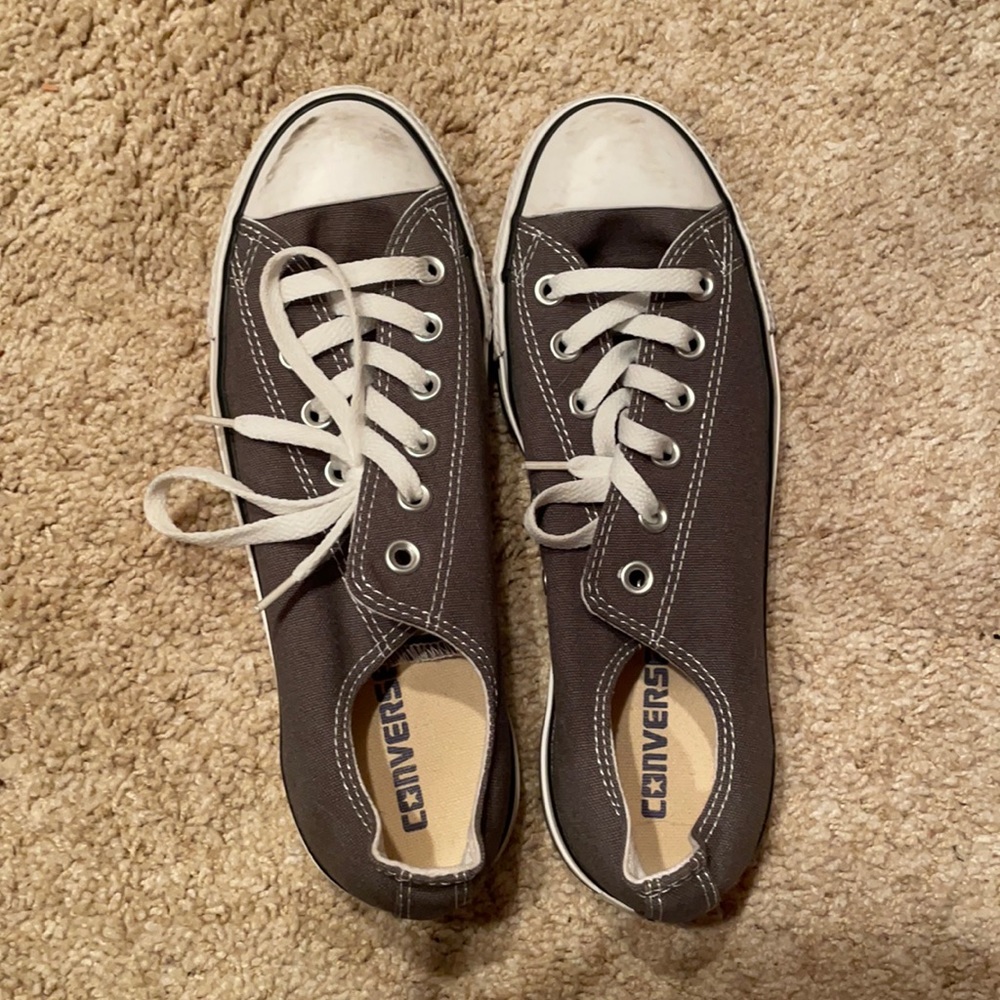 Grey converse sneakers
